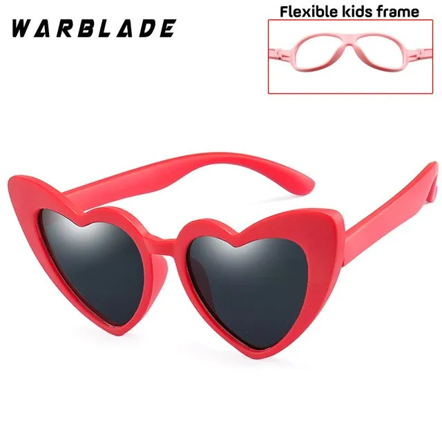 Warblade Children Sunglasses Kids Polarized Love Heart Boys Girls