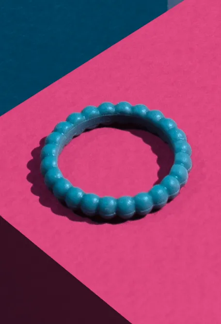 Women's Stackable Bead Silicone Ring