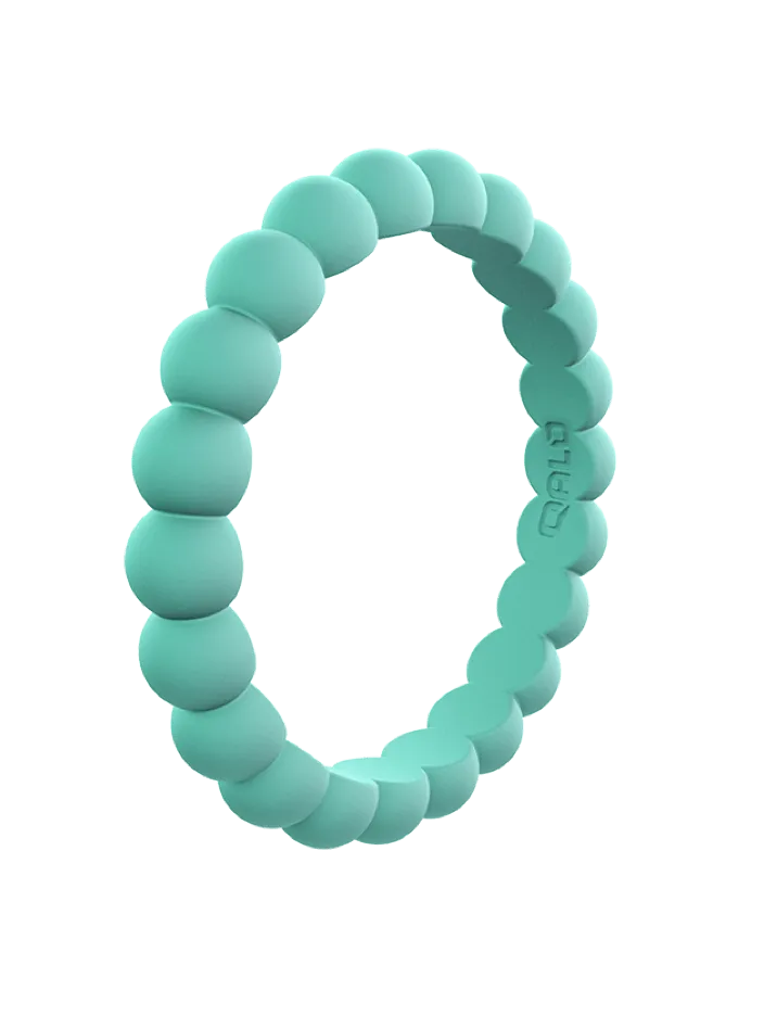 Women's Stackable Bead Silicone Ring