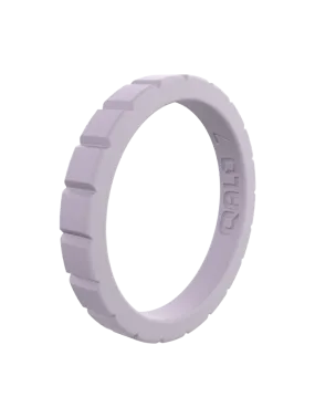 Women's Stackable Step Silicone Ring - Amethyst