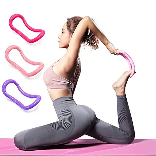 Yoga Ring Pilates Ring Magic Circle Portable Fitness Tool for Exercise Stretching Slimming Chest Thighs Arms