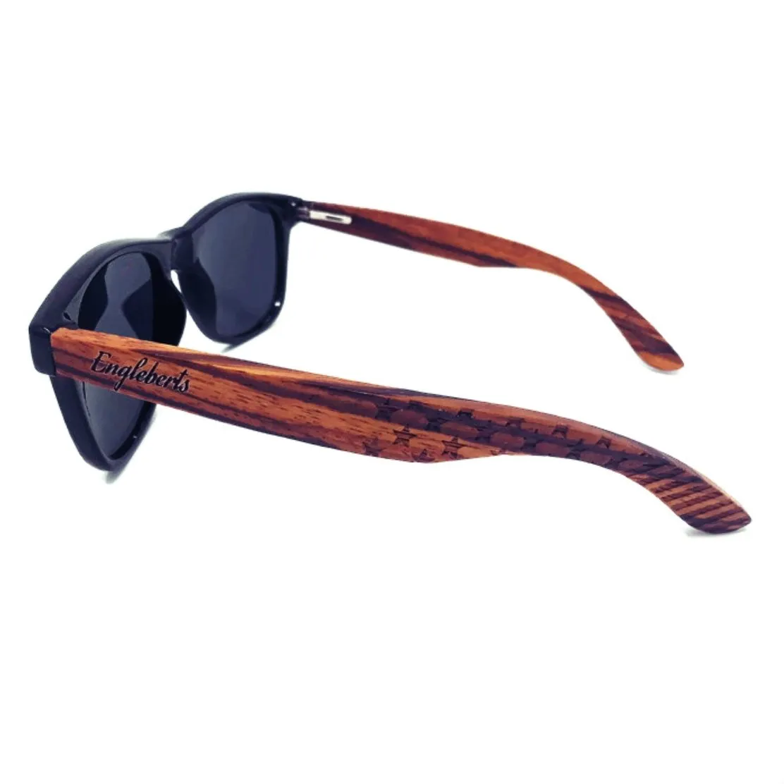 Zebrawood Stars & Bars Polarized Sunglasses